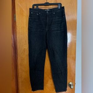 Madewell Mom Jeans in black